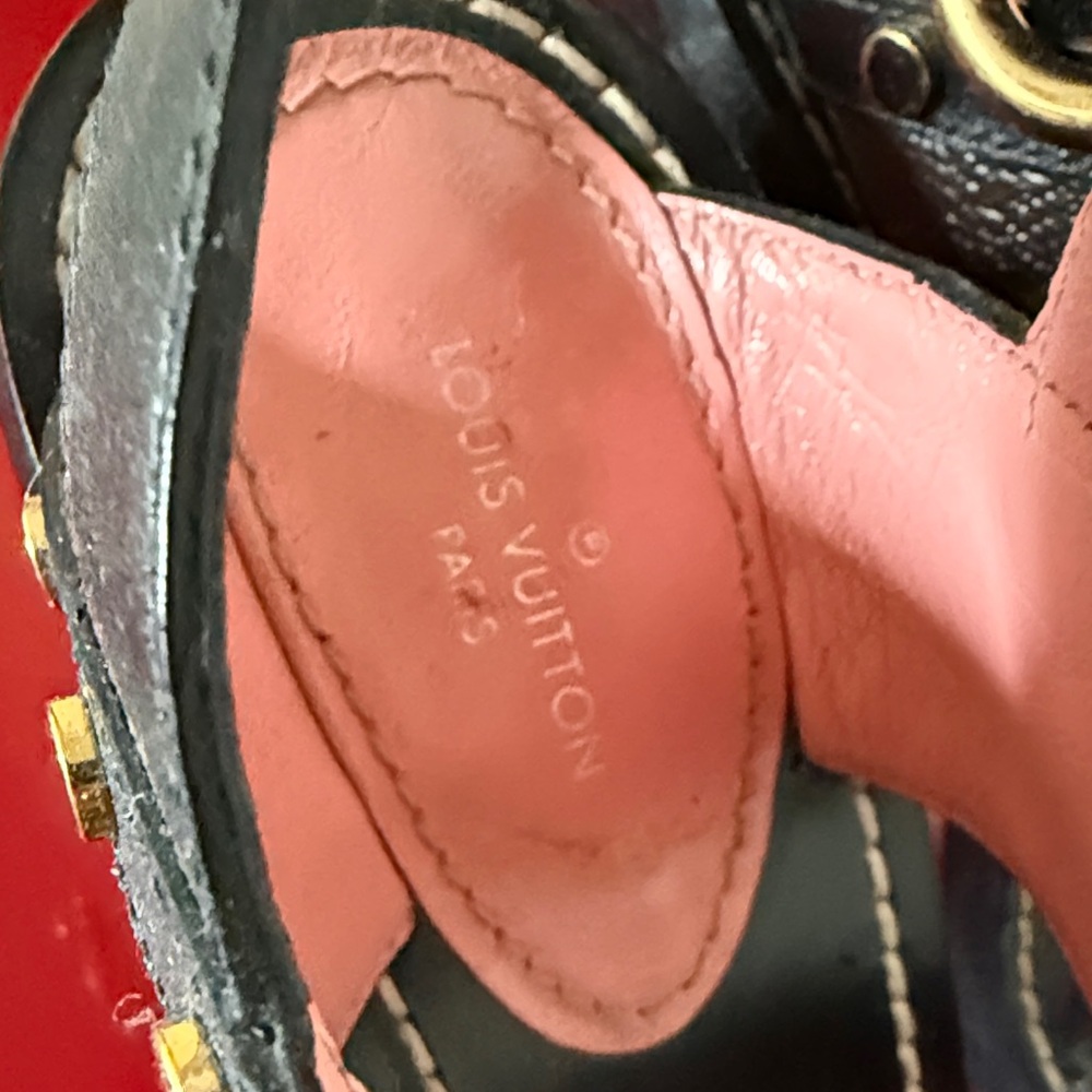 Louis Vuitton Black and Brown Heels - Picture 2 of 4